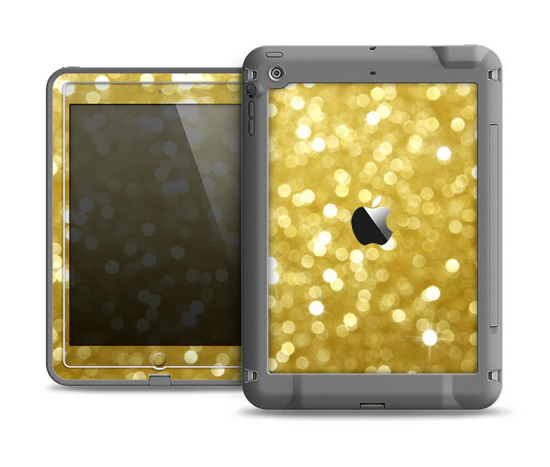 The Bright Golden Unfocused Droplets Apple iPad Air LifeProof Fre Case Skin Set