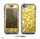 The Bright Golden Unfocused Droplets Skin for the iPhone 5c nüüd LifeProof Case
