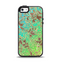 The Bright Green Floral Laced Apple iPhone 5-5s Otterbox Symmetry Case Skin Set