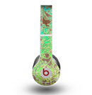 The Bright Green Floral Laced Skin for the Beats by Dre Original Solo-Solo HD Headphones