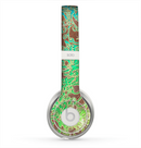 The Bright Green Floral Laced Skin for the Beats by Dre Solo 2 Headphones