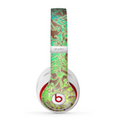 The Bright Green Floral Laced Skin for the Beats by Dre Studio (2013+ Version) Headphones