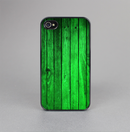 The Bright Green Highlighted Wood Skin-Sert for the Apple iPhone 4-4s Skin-Sert Case