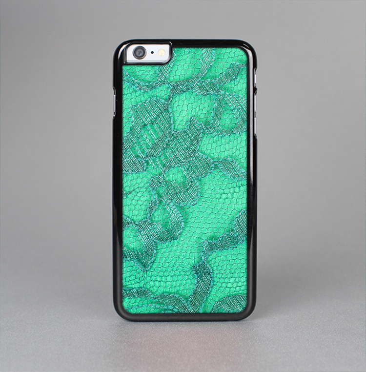 The Bright Green Textile Lace Skin-Sert Case for the Apple iPhone 6 Plus
