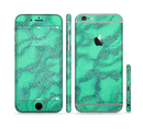 The Bright Green Textile Lace Sectioned Skin Series for the Apple iPhone 6s Plus