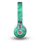 The Bright Green Textile Lace Skin for the Beats by Dre Mixr Headphones