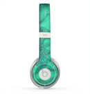 The Bright Green Textile Lace Skin for the Beats by Dre Solo 2 Headphones