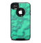 The Bright Green Textile Lace Skin for the iPhone 4-4s OtterBox Commuter Case