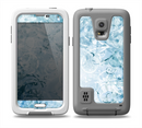 The Bright Light Blue Swirls with Butterflies Skin for the Samsung Galaxy S5 frē LifeProof Case