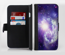 The Bright Open Universe Ink-Fuzed Leather Folding Wallet Credit-Card Case for the Apple iPhone 6/6s, 6/6s Plus, 5/5s and 5c