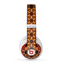 The Bright Orange Geometric Design Pattern Skin for the Beats by Dre Studio (2013+ Version) Headphones