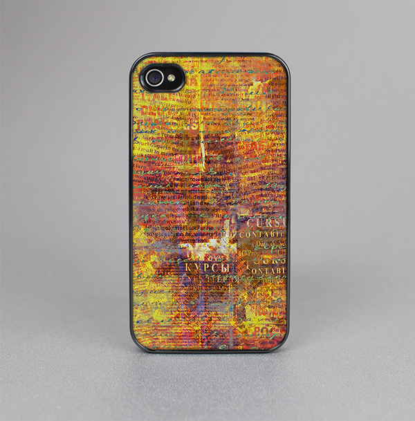 The Bright Orange Torn Posters Skin-Sert for the Apple iPhone 4-4s Skin-Sert Case