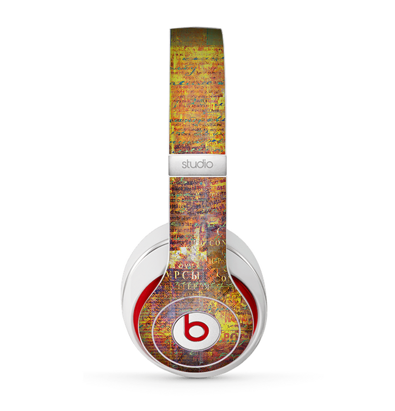 The Bright Orange Torn Posters Skin for the Beats by Dre Studio (2013+ Version) Headphones