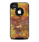 The Bright Orange Torn Posters Skin for the iPhone 4-4s OtterBox Commuter Case