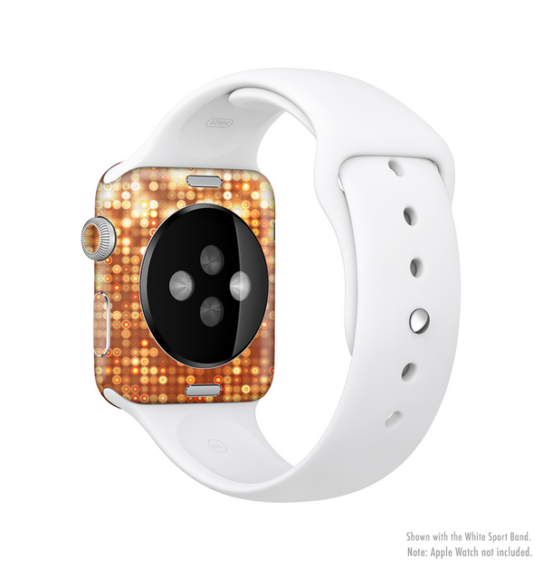 The Bright Orange Unfocused Circles Full-Body Skin Kit for the Apple Watch