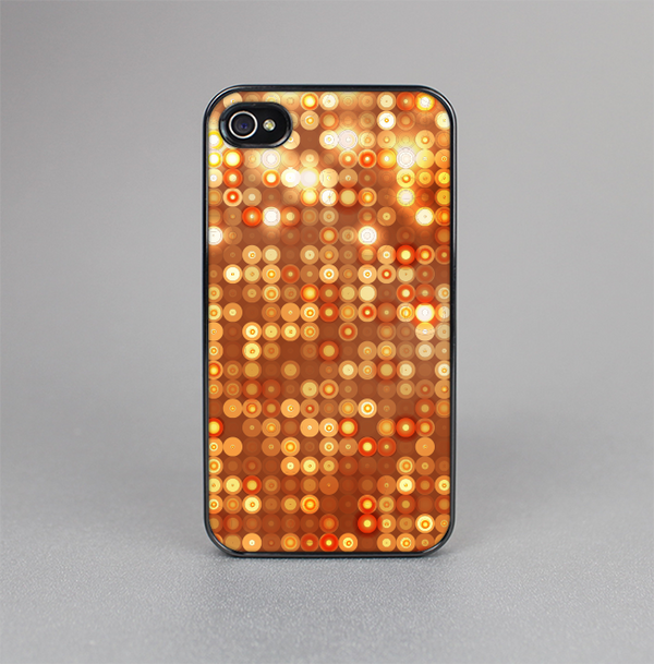 The Bright Orange Unfocused Circles Skin-Sert for the Apple iPhone 4-4s Skin-Sert Case