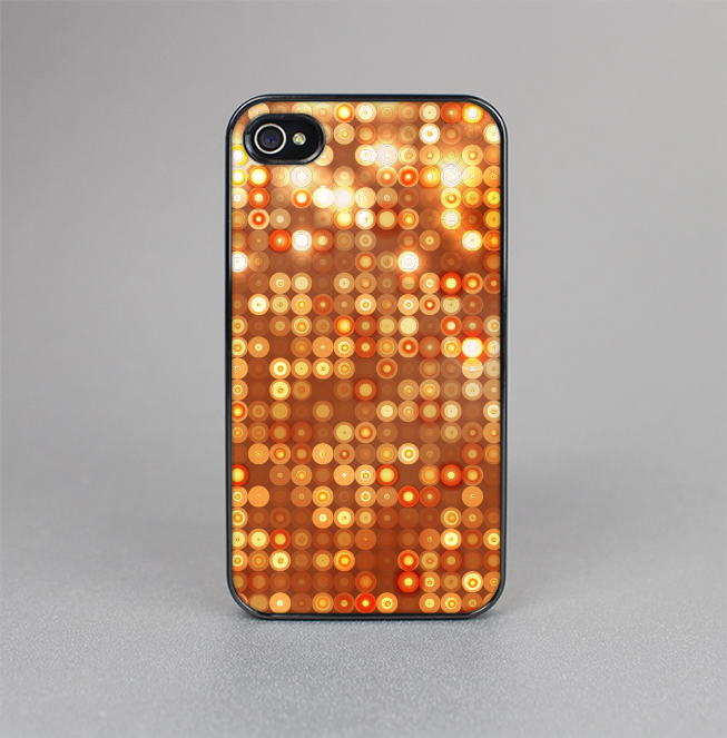 The Bright Orange Unfocused Circles Skin-Sert for the Apple iPhone 4-4s Skin-Sert Case
