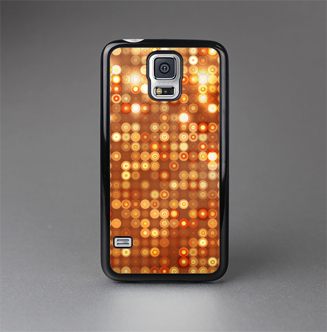 The Bright Orange Unfocused Circles Skin-Sert Case for the Samsung Galaxy S5