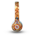 The Bright Orange Unfocused Circles Skin for the Beats by Dre Mixr Headphones