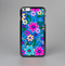 The Bright Pink & Blue Vector Floral Skin-Sert Case for the Apple iPhone 6 Plus
