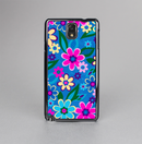 The Bright Pink & Blue Vector Floral Skin-Sert Case for the Samsung Galaxy Note 3