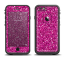 The Bright Pink Glitter Apple iPhone 6/6s LifeProof Fre Case Skin Set