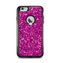 The Bright Pink Glitter Apple iPhone 6 Plus Otterbox Commuter Case Skin Set