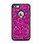 The Bright Pink Glitter Apple iPhone 6 Plus Otterbox Defender Case Skin Set