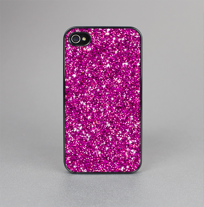 The Bright Pink Glitter Skin-Sert for the Apple iPhone 4-4s Skin-Sert Case