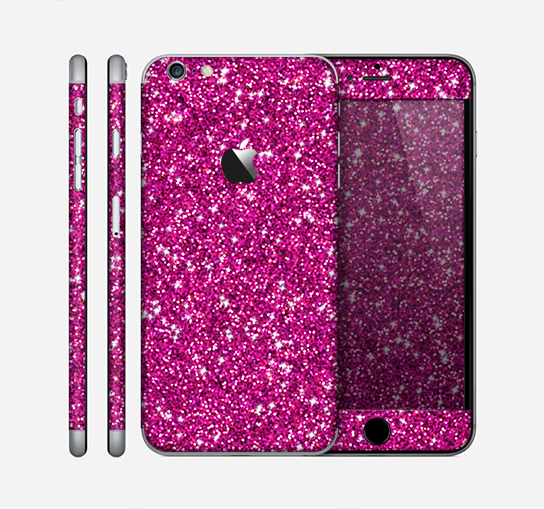 The Bright Pink Glitter Skin for the Apple iPhone 6 Plus