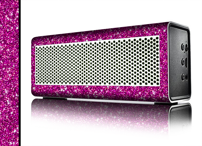 The Bright Pink Glitter Skin for the Braven 570 Wireless Bluetooth Speaker