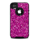 The Bright Pink Glitter Skin for the iPhone 4-4s OtterBox Commuter Case