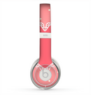 The Bright Pink Heart Lace V3 Skin for the Beats by Dre Solo 2 Headphones