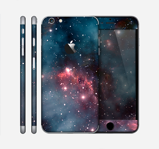 The Bright Pink Nebula Space Skin for the Apple iPhone 6 Plus