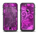 The Bright Pink & Purple Floral Paisley Apple iPhone 6/6s LifeProof Fre Case Skin Set