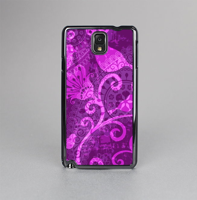 The Bright Pink & Purple Floral Paisley Skin-Sert Case for the Samsung Galaxy Note 3
