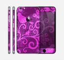 The Bright Pink & Purple Floral Paisley Skin for the Apple iPhone 6 Plus