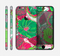 The Bright Pink and Green Flowers Skin for the Apple iPhone 6