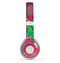 The Bright Pink and Green Flowers Skin for the Beats by Dre Solo 2 Headphones