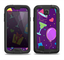 The Bright Purple Party Drinks Samsung Galaxy S4 LifeProof Fre Case Skin Set