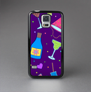 The Bright Purple Party Drinks Skin-Sert Case for the Samsung Galaxy S5