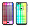 The Bright Rainbow Plaid Pattern Apple iPhone 6/6s LifeProof Fre Case Skin Set