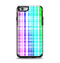 The Bright Rainbow Plaid Pattern Apple iPhone 6 Otterbox Symmetry Case Skin Set