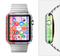 The Bright Rainbow Plaid Pattern Full-Body Skin Kit for the Apple Watch