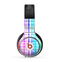The Bright Rainbow Plaid Pattern Skin for the Beats by Dre Pro Headphones