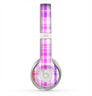 The Bright Rainbow Plaid Pattern Skin for the Beats by Dre Solo 2 Headphones