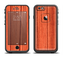 The Bright Red & Black Grained Wood Apple iPhone 6/6s Plus LifeProof Fre Case Skin Set