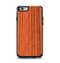 The Bright Red & Black Grained Wood Apple iPhone 6 Otterbox Symmetry Case Skin Set