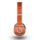 The Bright Red & Black Grained Wood Skin for the Beats by Dre Original Solo-Solo HD Headphones