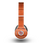 The Bright Red & Black Grained Wood Skin for the Beats by Dre Original Solo-Solo HD Headphones